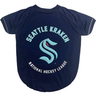 Dog Tee Shirt-NHL Seattle Kraken Pet T-shirt til hunde & katte St?rrelse: X-Small. - Rynkefri bl?d og behagelig holdbar og vaskbar wam-shirt-kjol