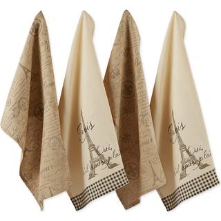 DII Assortered Paris Print Vittowle (Sæt på 4)