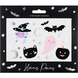 20 stk. Festlige Halloween Tattoos i Farverig Mix, Unikke Designs