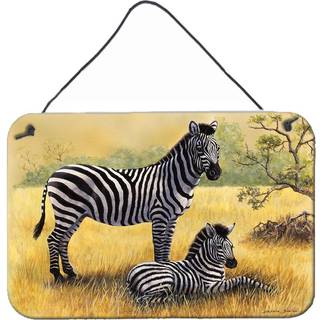 """" Caroline's Treasures Zebras af Daphne Baxter Wall eller Door Hanging Prints BDBA0308DS812 8HX12W """"