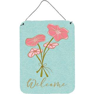 """" Caroline's Treasures Bunch of Flowers Welcome Metal Print 16 """" """" X 12 """" ""Multicolor"" ""