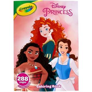 Crayola Disney Princess målarbok med klistermärken gåva för barn 288 sidor i åldrarna 3 4 5 6