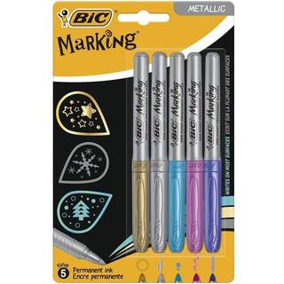 BiC Permanent Markers Metallic 5-pak