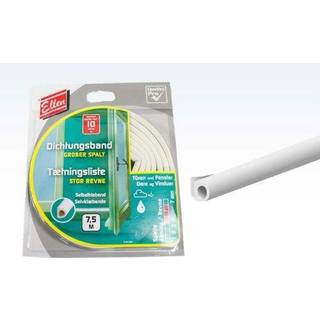 Tætningsliste flex D, hvid, selvklæbende, dækker 4-6 mm - 7,5 meter