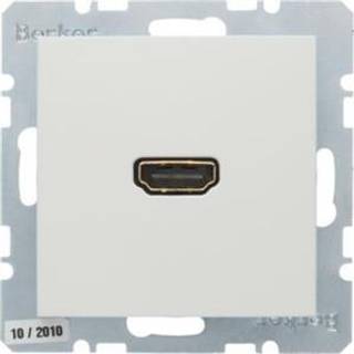 Berker Hdmi modul vandret s./b. hvid