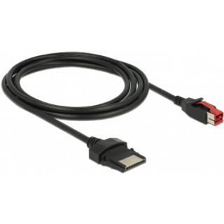 DELOCK PoweredUSB cable male 24 V > 8 pin male 2 m for POS printers and termi