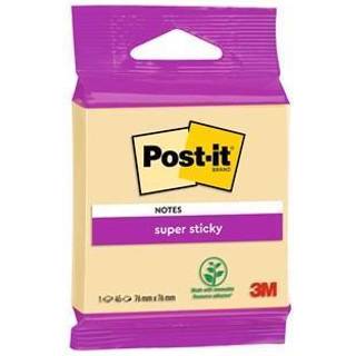 3M Post-it notes super sticky Canary Yellow 76 x 76 mm, - 45 ark