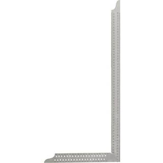 Tømrervinkel 800x320x35 mm med dobb. skala og opmærk. huller