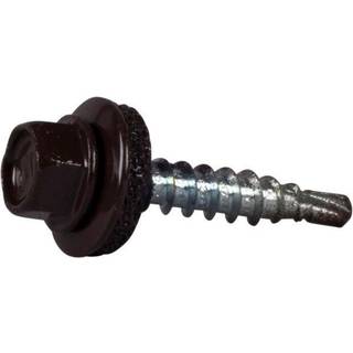 ESSVE 64935 Farmerskrue 4,8 x 28 mm, bor, pakke med 250 Mørkebrun (RAL 8017)