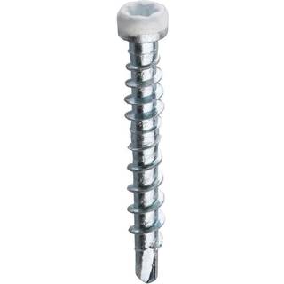 Grabber LTX28VITC Montageskrue med bits 3,3 x 28 mm, pakke med 100 stk. hvid
