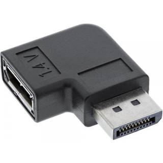 Horisontal DisplayPort vinkel adapter (DisplayPort A hun - han) - 90 grader, højre