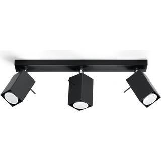 Loftslampe MERIDA 3 sort
