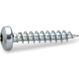 FAST spånskrue med rundt hoved, elforzinket, 5,0 x 20 mm - 100 stk.