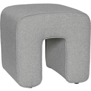Hübsch Sculpture Puf - Sækkestole & Puffer Polyester Mørkegrå - 101501