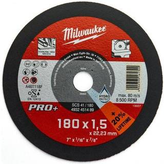 Milwaukee Metalkapskive Pro+, SCS41, 180x1,5x22 mm