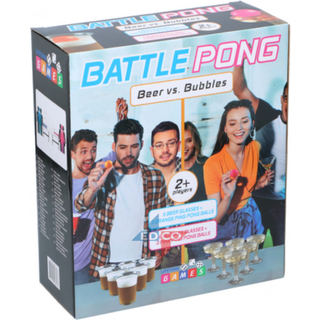 Beer Pong, øl vs. champagne udgave, 18 dele