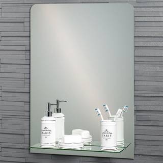 Showerdrape Showerdrape Rochester Rectangular Bathroom Mirror With Shelf