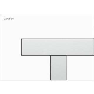 Laufen Lis trykplade aw100 hvid/matkrom