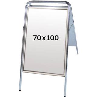 Expo Sign Standard Gadeskilt - 70x100 cm - sølv