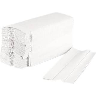 Boardwalk c-fold engangs badeværelsespapir håndklæder 1-lag 11,44 x 10 200 ark/pakke 12 pakker/karton hvid