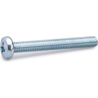 FAST maskinskrue med rundt hoved, elforzinket, 6,0 x 30 mm - 100 stk.