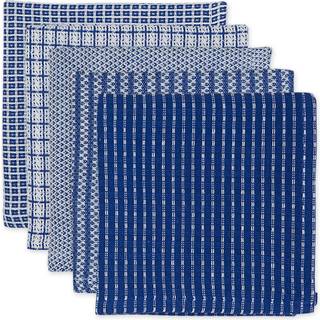 DII Ultra Absorbent Everyday Cotton Kitchen Håndklæder Opvask Sæt Blå 5 -stykke
