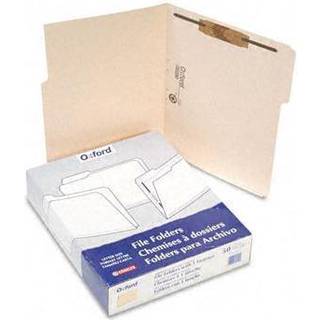 Mapper med en bundet fastgørelsesmiddel 1/3 Cut Top Tab Letter Manila 50/Box