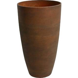 Algreen 43729 Acerra vejr beskyttet genanvendt kompositvase planter pot indendørs eller udendørs brug høje lette 7 pund rust