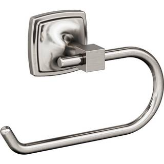 Amerock BH36091G10 | Børstet nikkel enkelt post toiletpapirholder | 7-1/16 tommer (179 mm) Længde toiletvævholder | Statur | Badevævholder | Bade