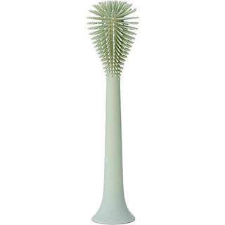 EZPZ Bottle Brush (Sage) - Silikoneflaske reng?ringsv?rkt?j med langt robust h?ndtag - Fleksibel top til stramme rum - Rens forsigtigt kopper bri