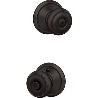 Schlage F40 Geo 716 Georgisk d?rknap Bed & Bath Privacy Lock Aged Bronze
