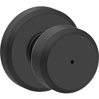 Schlage F40 BWE 622 GSN Bowery Door Knob med Greyson Trim Bed & Bath Privacy Lock Matte sort