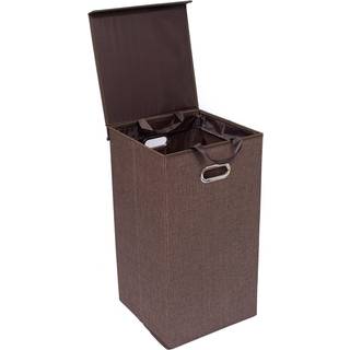 BIRDROCK HOME Premium LINEN HAPPLACKA Tvätt Häm med 2 lastkapacitet | Borttagbara nätpåsar magnetiskt lock och robust MDF -kort | Snygga kläder H