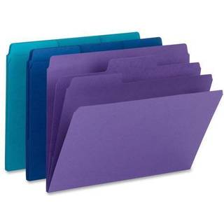 Smead Supertab Arrang?rmappe 1/3-sk?ret overdimensioneret TAB 2 Dividers Letter St?rrelse Assorterede farver 3 pr. Pakke (11989)