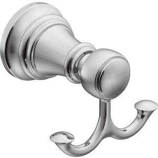 Moen YB8403CH Weymouth Double Robe Hook Chrome