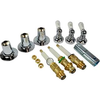 Danco Trim Kit til pris Pfister Triple-Handtle Tub og bruser vandhaner 3-håndtag Porcelæn 1-Pack Kit (39695) Chrome