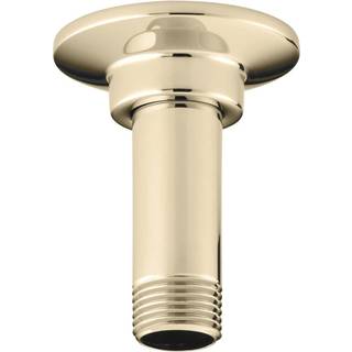 Kohler K-7396-AF 3-tommer lige loftsmonteringsbruserarm og flange levende fransk guld