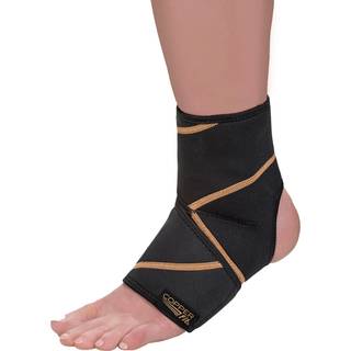 Kobber Fit Rapid Relief & Hot/Cold Ankle Foot Wrap med varm kold pakke Sort en størrelse passer mest