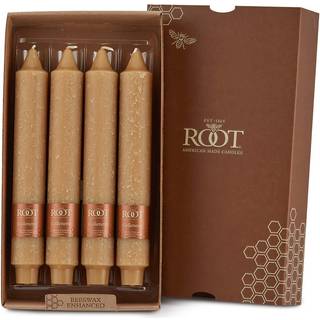 Rodlys 51925 Uscentreret Timberline Collenette 9-tommer middagslys 4-t?ller bivoks