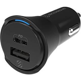 Powervolt dobbel hurtig billader 32 watt USB-C og USB-A - sort