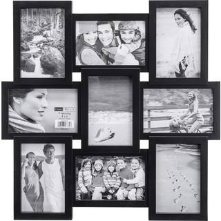 Malden 4x6 9 -?bning collage -billedramme - Viser ni 4x6 billeder - sort