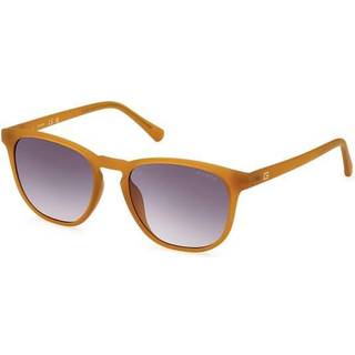 Guess Mand GU00061 43B Solbriller Injiceret Orange Grå Rund Normal Skygge