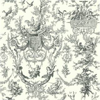 York Wallpaper Old World Toile AT4237