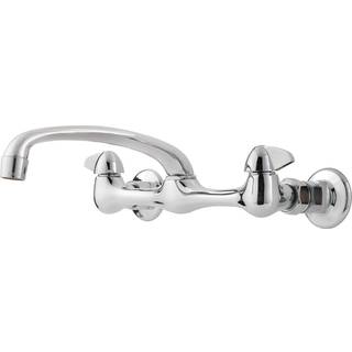 PFISTER G1271000 PFIRST SERIE 2-Handle Wallmount Kitchen Faucet Polised Chrome 1,5 gallon pr. Minut