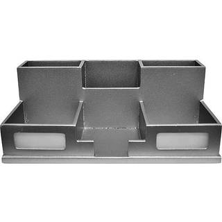 Victor Wood Desk Organizer med smart telefonholder klassisk s?lv S9525