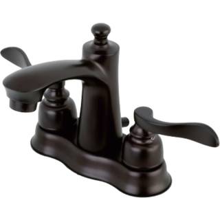 Kingston Brass FB7615NFL 4 in. CentreSet badev?relse vandhane olie gnidet bronze