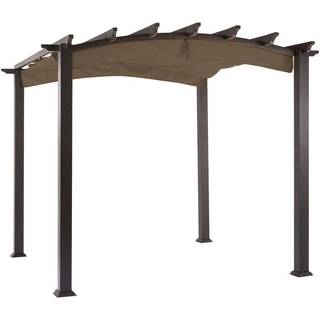 Garden Winds Udskiftning af baldakin til Hampton Bay buet Pergola - Riplock 350 - Nutmeg