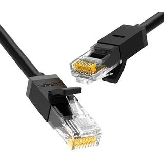 Ugreen Ethernet netværkskabel RJ45, Cat6, UTP, 1000Mbps, 1m - Sort