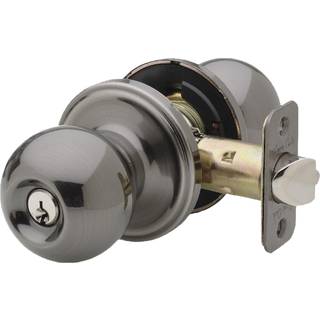 Copper Creek BK2040AN Ball Door Knob Keyed Entry Funktion 1 Pakke i antik nikkel