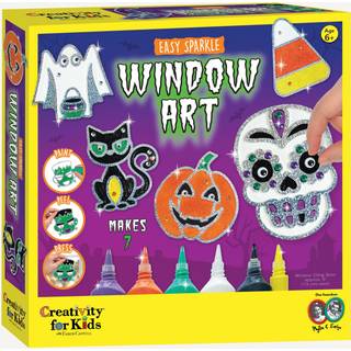 Kreativitet til b?rn Halloween Window Art - Halloween Crafts Lav dit eget Halloween -vindue kl?ber